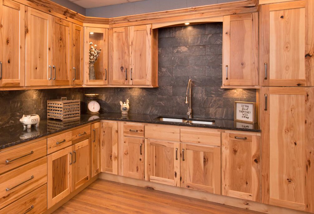 Carolina Hickory Kitchen Cabinets